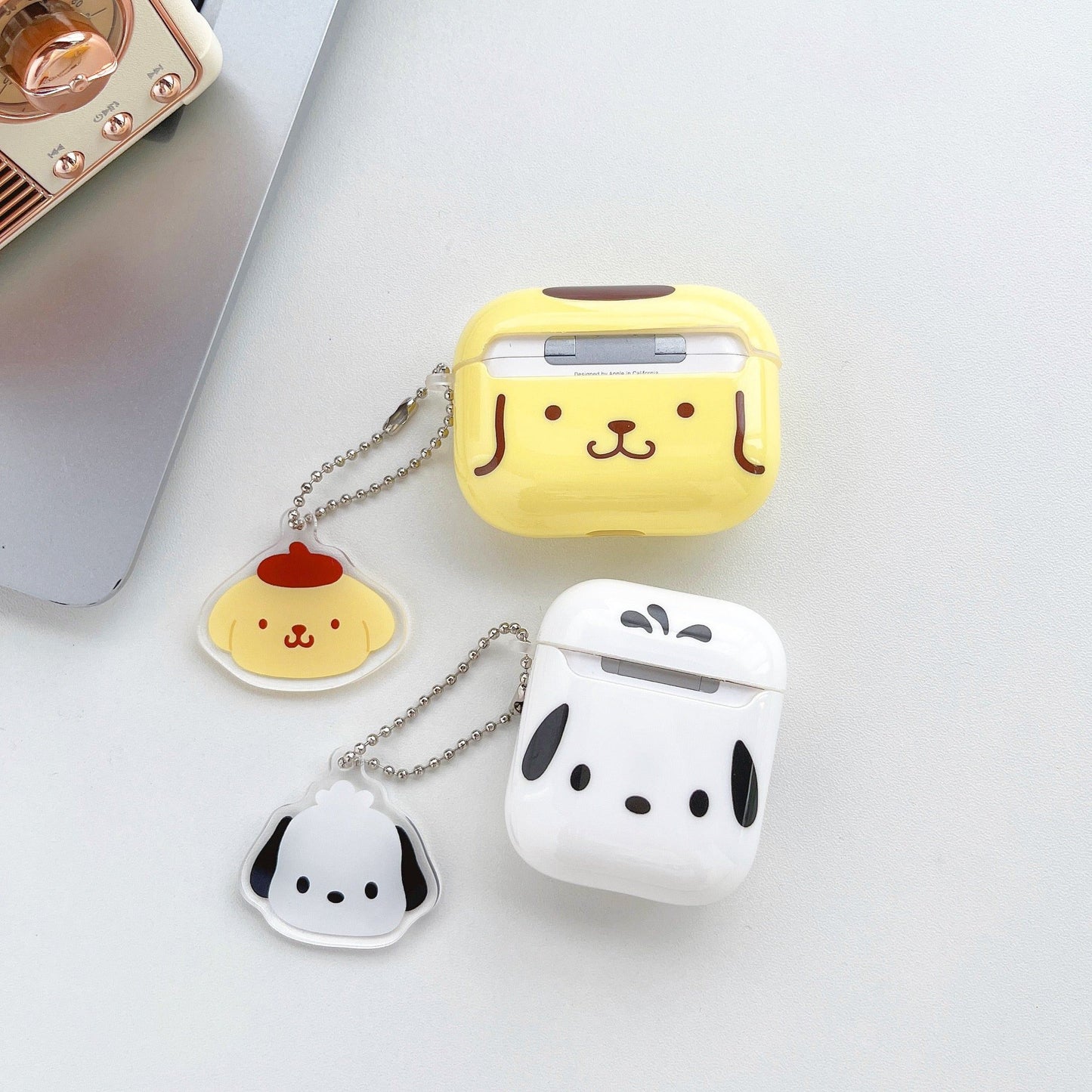 Kawaii AirPods Case Sanrio Earphone Case With pendant - ChildAngle