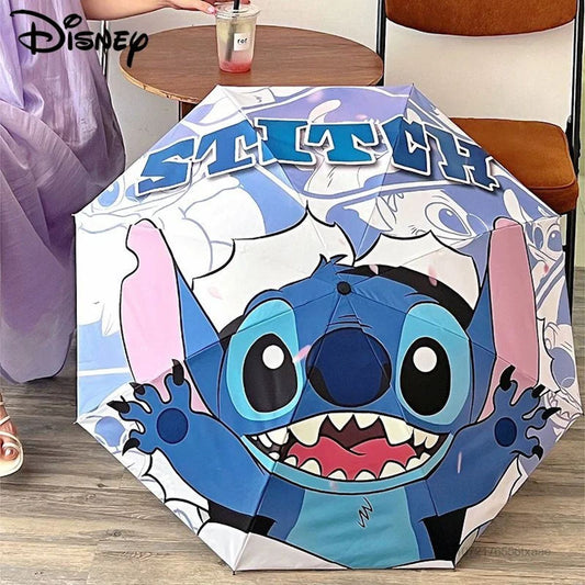 Kids Stitch Umbrella Automatic Folding Umbrella for Children - ChildAngle