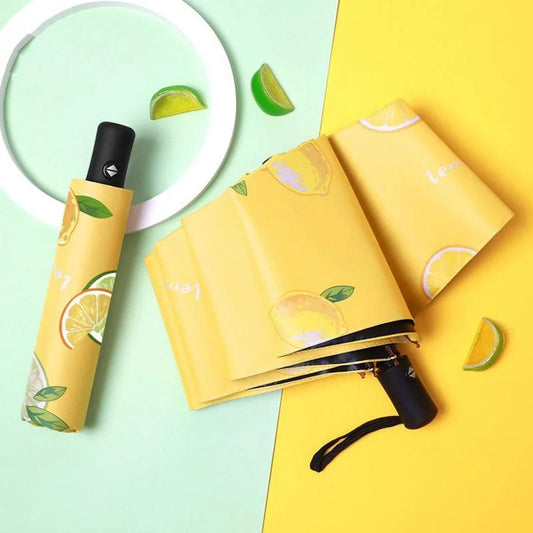 Grapefruit Lemon Lime Fruit Umbrella Kids Umbrella for Children Automatic Folding Umbrella - ChildAngle