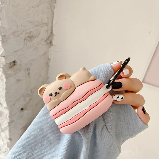 Macaron Bear AirPods Case - ChildAngle