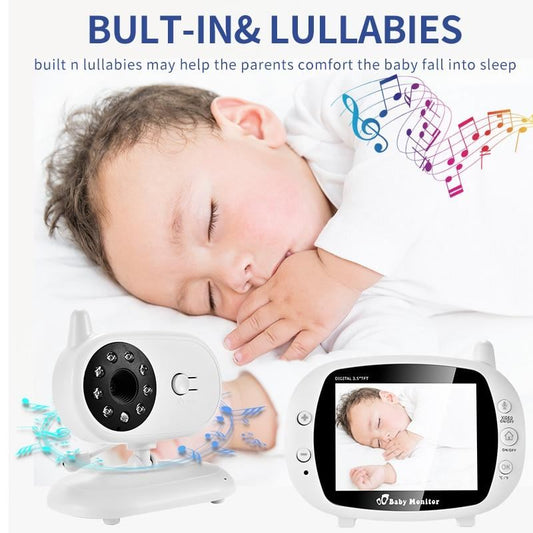 3.5 inch Video Wireless Baby Monitor Set With Temperature Alarm - ChildAngle