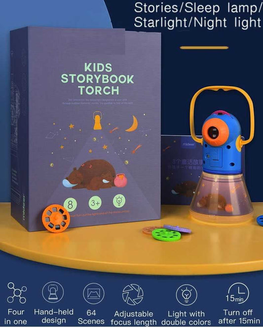 4 in 1 Kids Storybook Torch Projector Educational Toys Starlight Lamp - ChildAngle