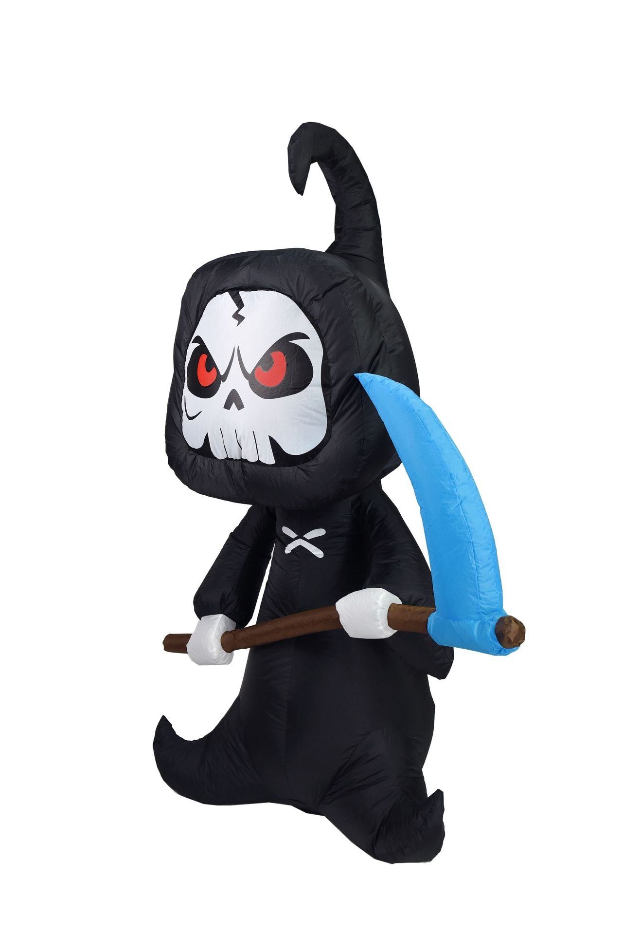 6ft/8ft/12ft Grim Reaper Inflatable Halloween Outdoor with LED Lights Scary Props Yard Halloween - ChildAngle