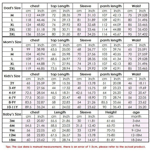 Family Matching Pajama Set Xmas Tree Print PJS for Family Christmas Mommy and Me - ChildAngle