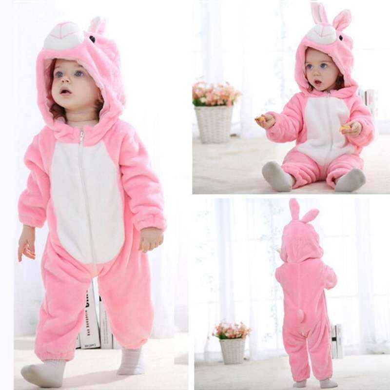 Baby Bunny Costume Newborn Bunny Outfit Infant Animal One Piece Jumpsuit - ChildAngle