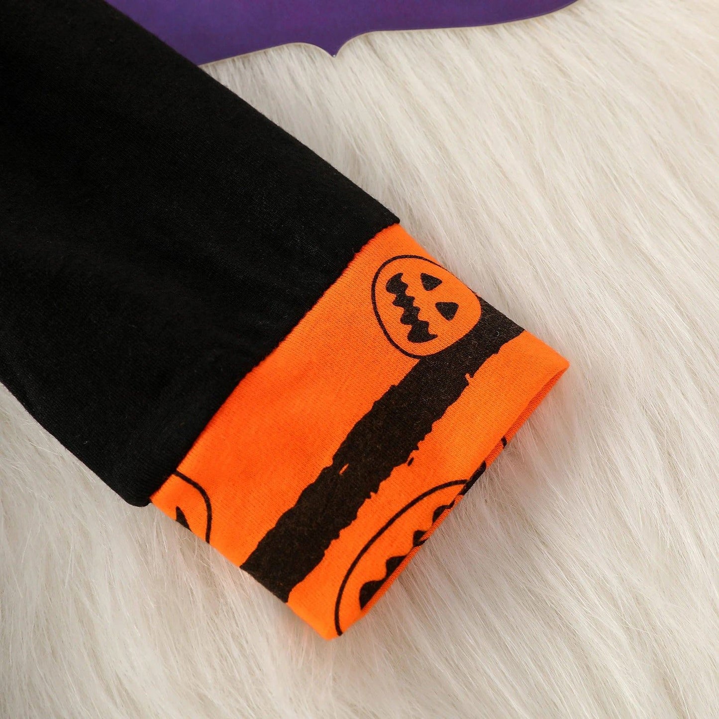 Baby Outfit Halloween Pumpkin Jumpsuit Long-sleeve Baby Hoodie - ChildAngle