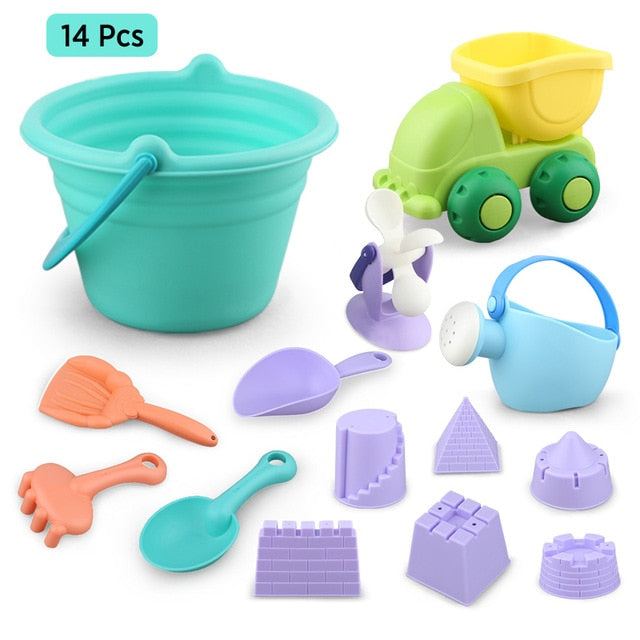 Beach Sand Toys Castle Animals Mold Digging Shovel Sets 5-14PCS - ChildAngle