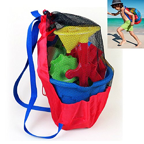 Mesh Beach Toy Bag Sand Toy Children's Beach Net Bag Portable