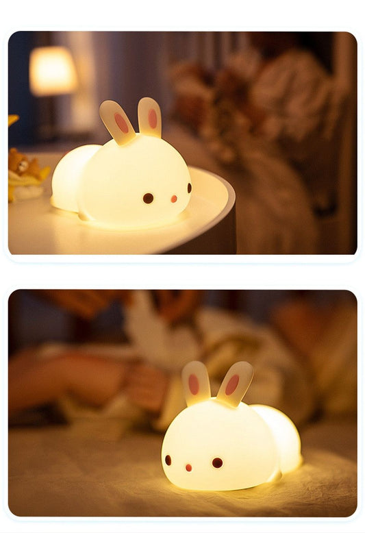 Bunny Night Light Cartoon Remote Control Rabbit LED Sleeping Night Light - ChildAngle