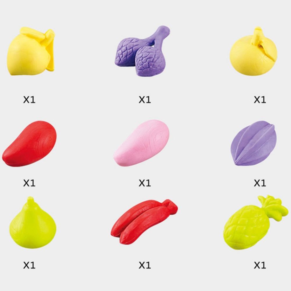 Children Toy Trolley Fruit Vegetables Shop Simulation Small Cart Pretend Playset - ChildAngle