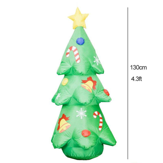 Christmas Yard Inflatables Christmas Tree Santa Claus Outdoor Toys LED Lighted Outdoor Xmas Decorations - ChildAngle