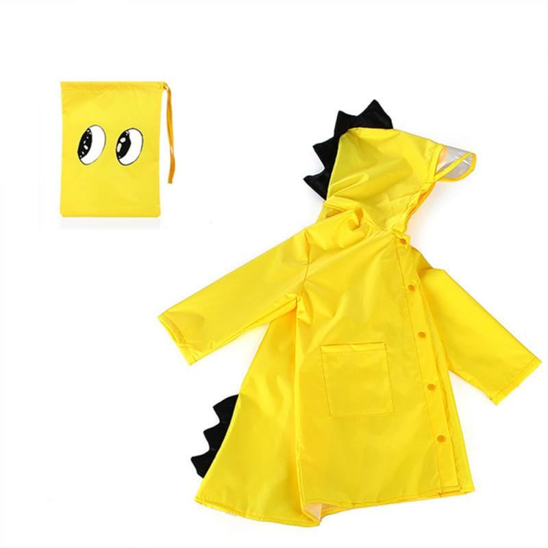 Kids Raincoat Dinosaur Boys Girls Waterproof Rainwear - ChildAngle