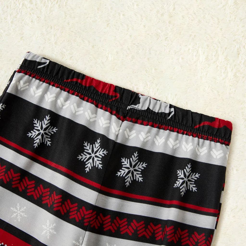 Matching Family Pajamas Christmas Deer Print Sleepwear Set - ChildAngle