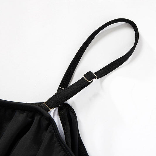 Matching Family Swimsuit Black White Palm Tree Mom Dad Swimsuit - ChildAngle