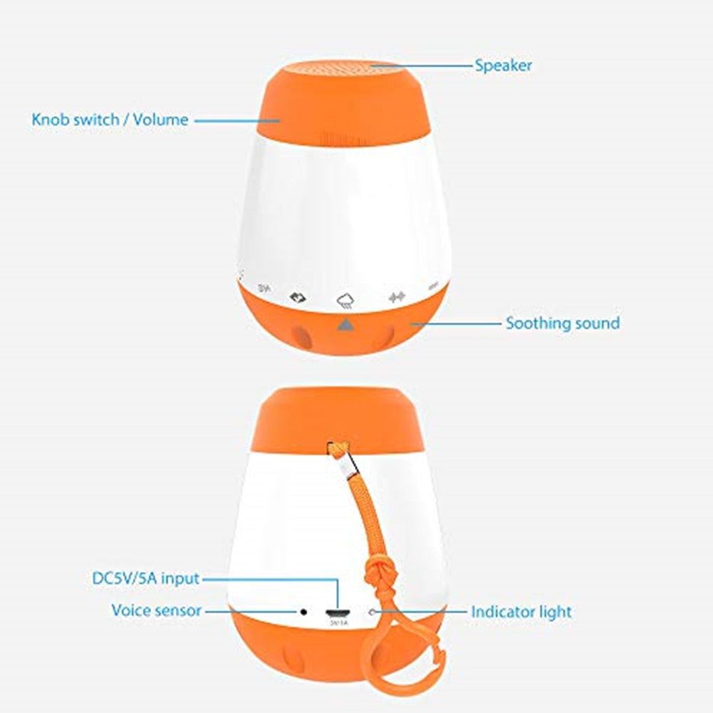 Nature Sound Machine Baby Rechargeable White Noise Sleep Soother - ChildAngle