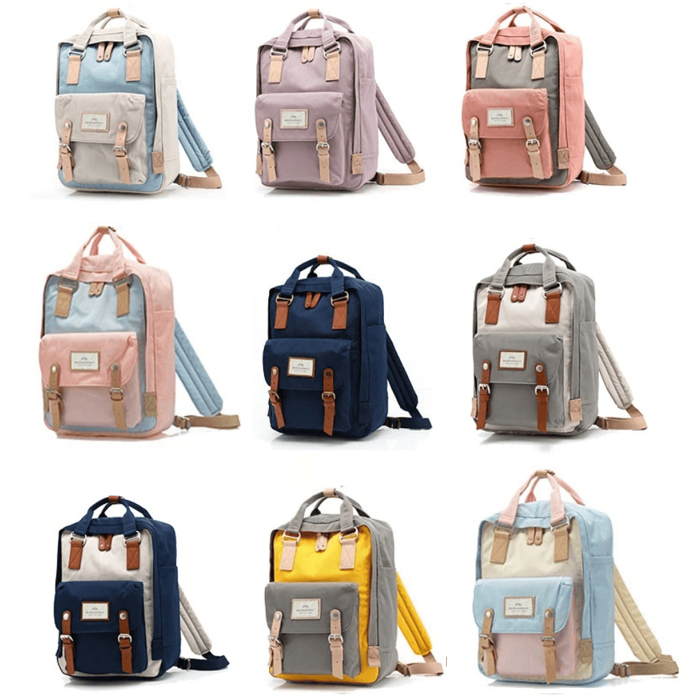 cute mini backpacks for school Pastel Backpack Cute Nylon School Bags – ChildAngle
