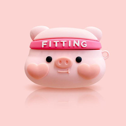 Pig Cartoon AirPods Case - ChildAngle