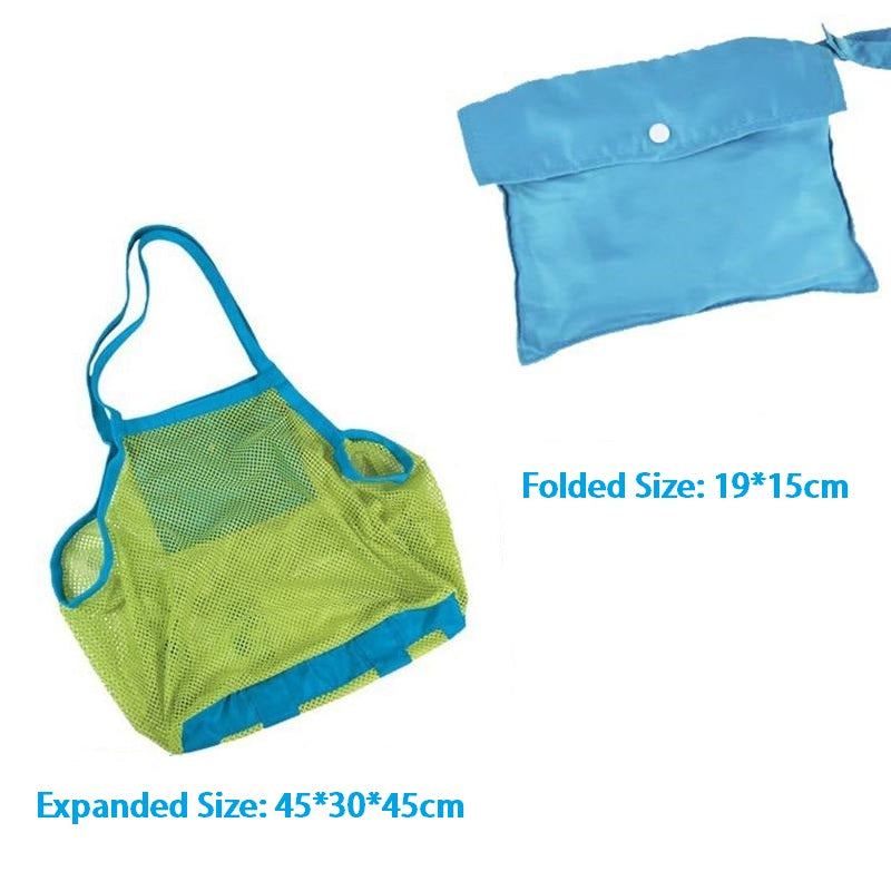 Portable Mesh Beach Toy Bag Children Toy Storage Totes - ChildAngle