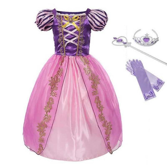 Rapunzel Costumes for Kids Tangled Princess Costume Dress for Girl - ChildAngle