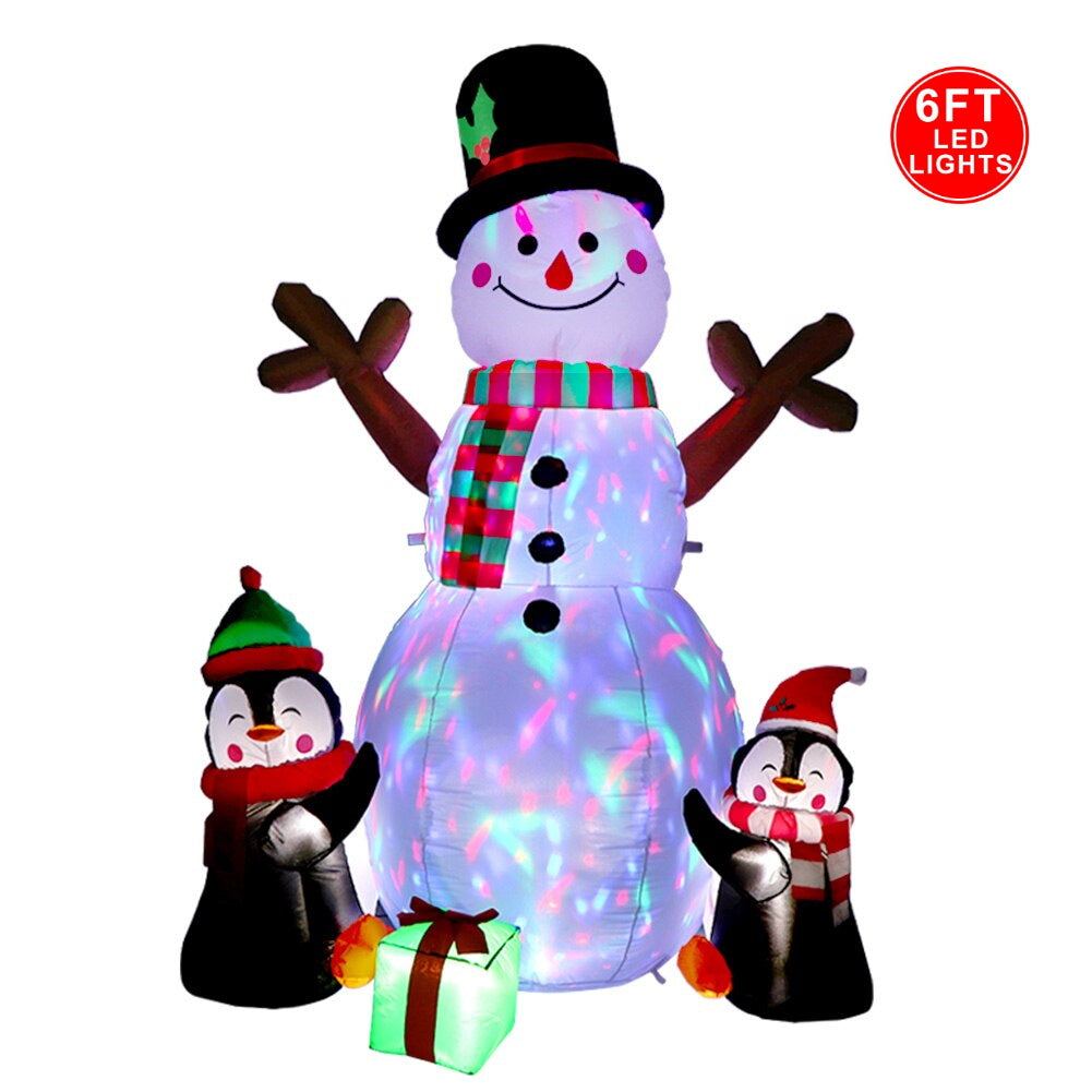 Snowman Yard Inflatable Outdoor Decoration for Christmas - ChildAngle