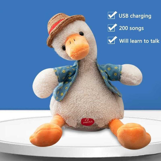 Talking Duck Electric Plush Repeat Speak Duck Stuffed Animal Toy For Children - ChildAngle