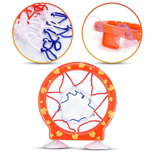 Toddlers Bath Toys Basketball Hoop and 3 Balls Playset - ChildAngle