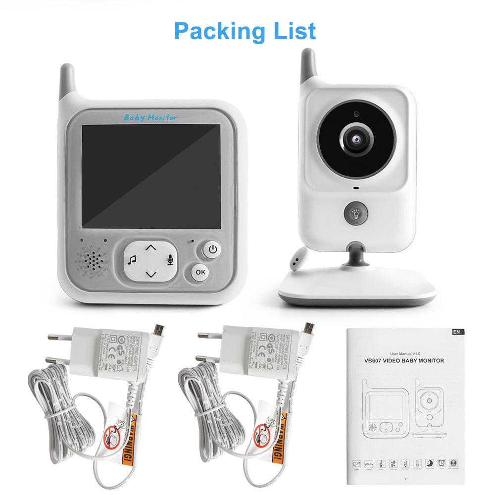 Video Baby Monitors 3.2 Inch LCD Wireless Two Way Audio Night Baby Camera - ChildAngle