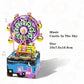 3D Wooden Puzzles Colorful Assembly Moveable Music Box