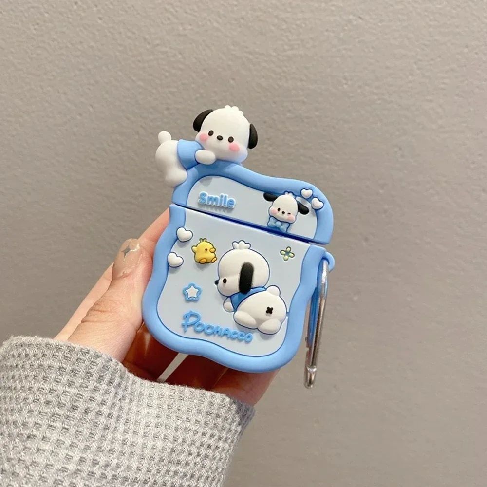 Cute 3D Kawaii AirPod Case Sanrio AirPods Case With pendant