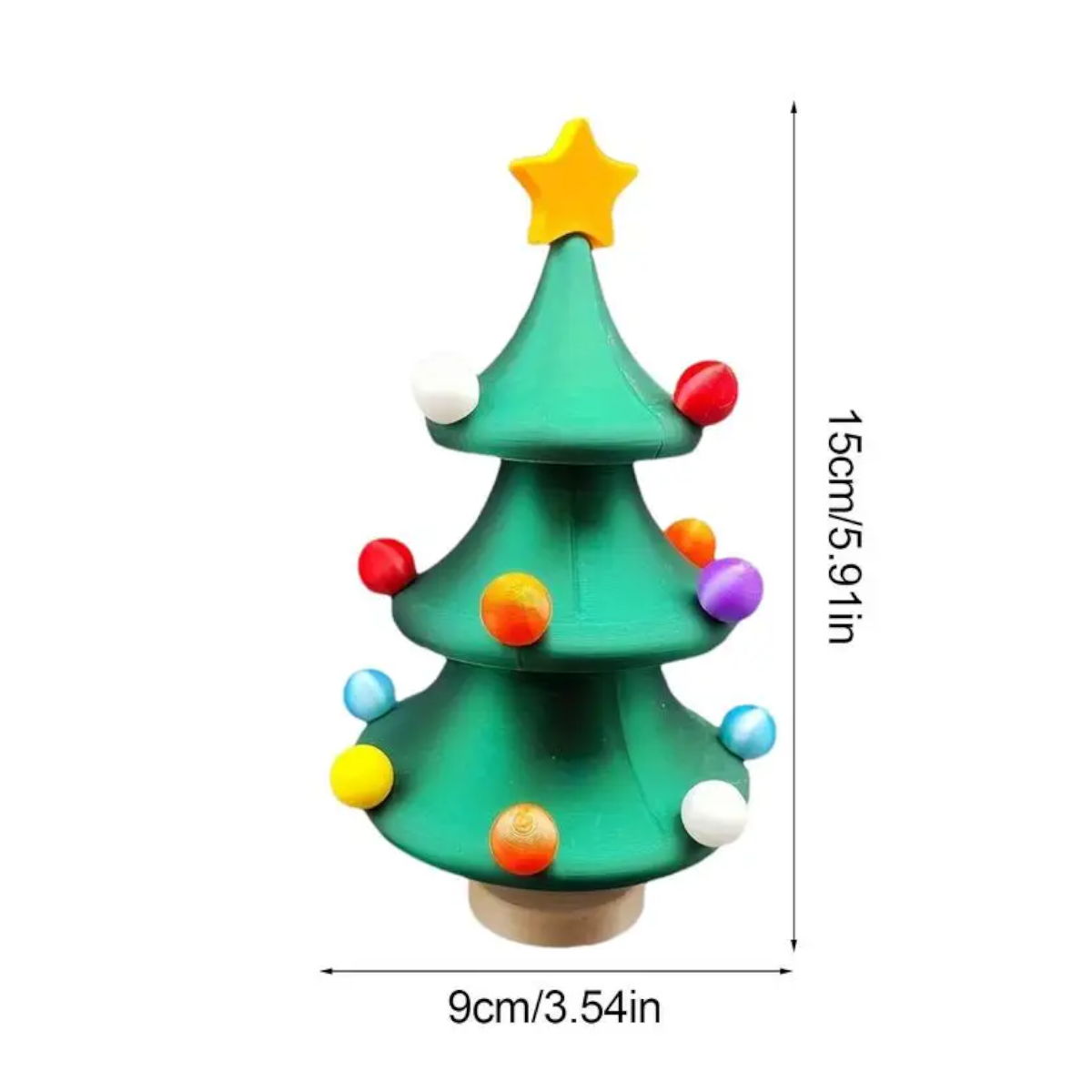 3D Printed Christmas Tree Spinning and Dancing