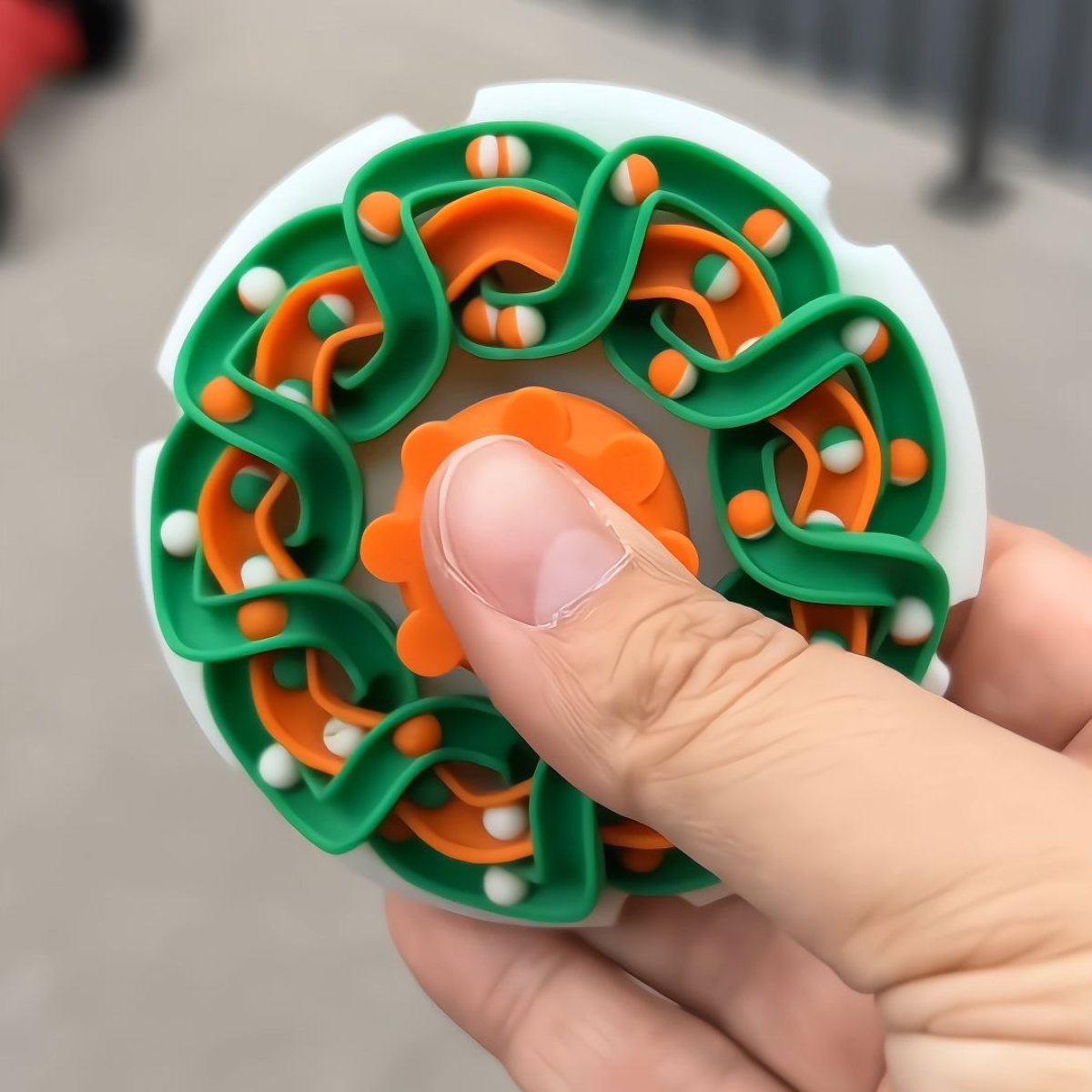 3D Printed Fidget Spinner Rolling Balls Visual Effect - ChildAngle