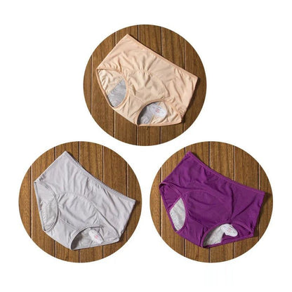 3PCS Washable Incontinence Underwear Leak Proof Menstrual Panties Briefs for Postpartum Women - ChildAngle
