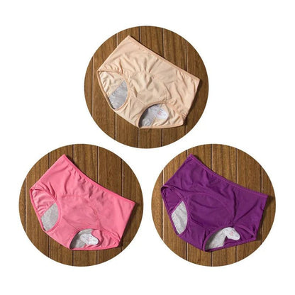 3PCS Washable Incontinence Underwear Leak Proof Menstrual Panties Briefs for Postpartum Women - ChildAngle
