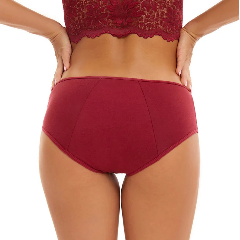 4PCS Washable Incontinence Underwear Postpartum Women Menstrual Period Brief Underpants - ChildAngle