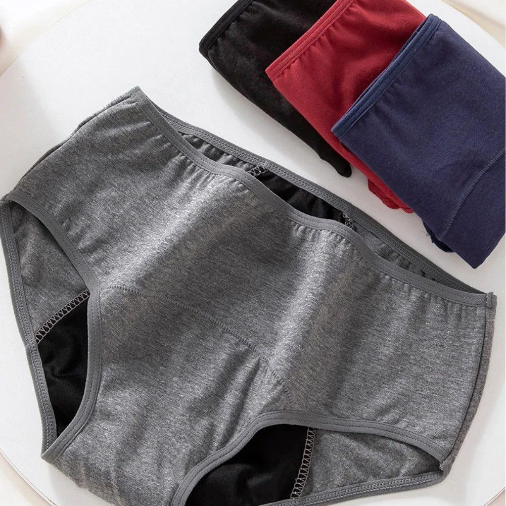Women Washable Incontinence Underwear Cotton Period Panties Briefs –  ChildAngle
