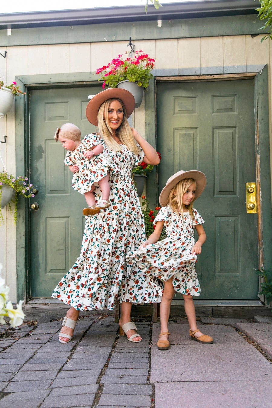 Matching Family Outfit Mommy and Me Easter Dresses Spring Flower -  ChildAngle