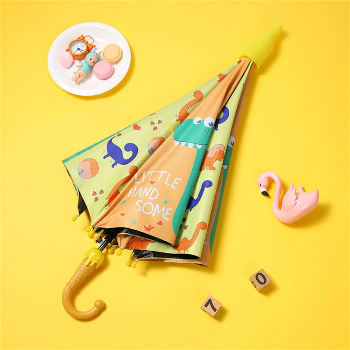 Kids Umbrella Lovely Cartoon Animal Rain Stick Umbrella - ChildAngle