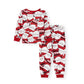 Allover Santa Claus Pajamas for Family Merry Xmas Reindeer Snowflake - ChildAngle