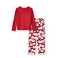 Allover Santa Claus Pajamas for Family Merry Xmas Reindeer Snowflake - ChildAngle