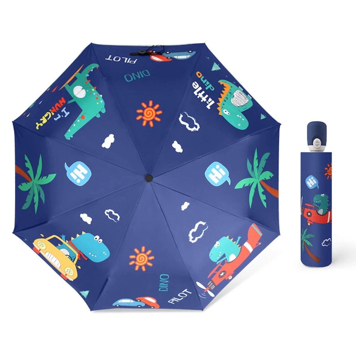 Kids Umbrella Folding Automatic Umbrella Animals - ChildAngle