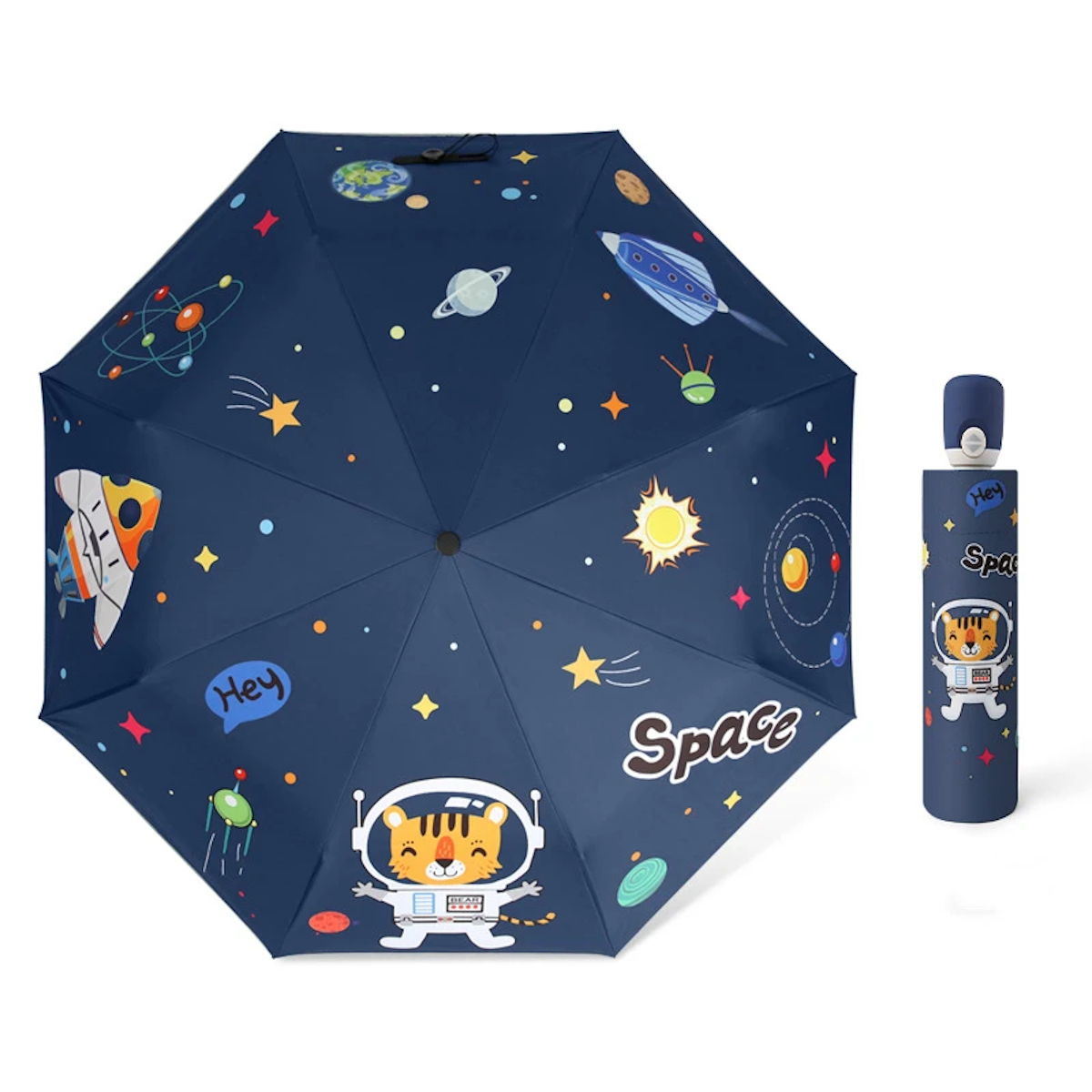 Kids Umbrella Folding Automatic Umbrella Animals - ChildAngle