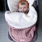 Baby Swaddle Wrap Fleece Knit Blanket Sleeping Bag - ChildAngle
