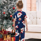 Bluey Santa Claus Pajamas for Family Father Santa Rudolph FA LA LA Print - ChildAngle