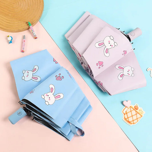 Kids Bunny Umbrella Folding Umbrella for Children - ChildAngle