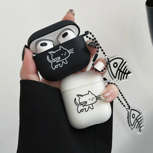 AirPods Pro 3 AirPods 4 Cat AirPod Case Cartoon Cat TPU Earphone AirPods Case - ChildAngle