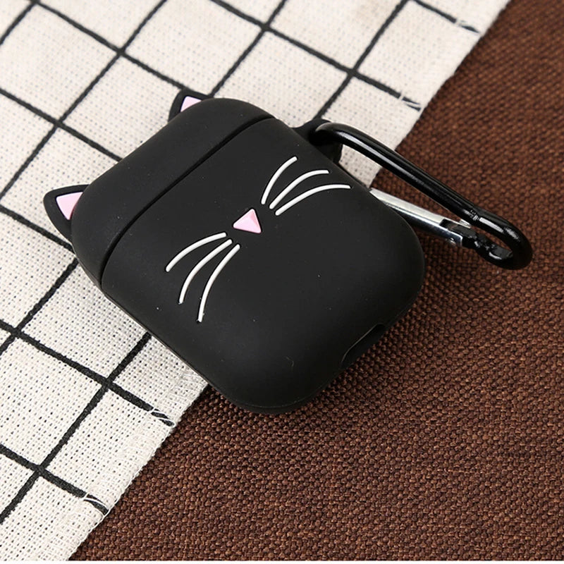 Cat AirPod Case Cartoon Cat TPU Earphone AirPods Case