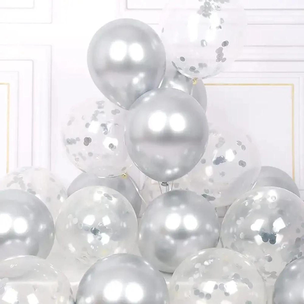 10 inch Matching Metallic Balloon Confetti Decorative Latex Balloon for Parties Decoration - ChildAngle