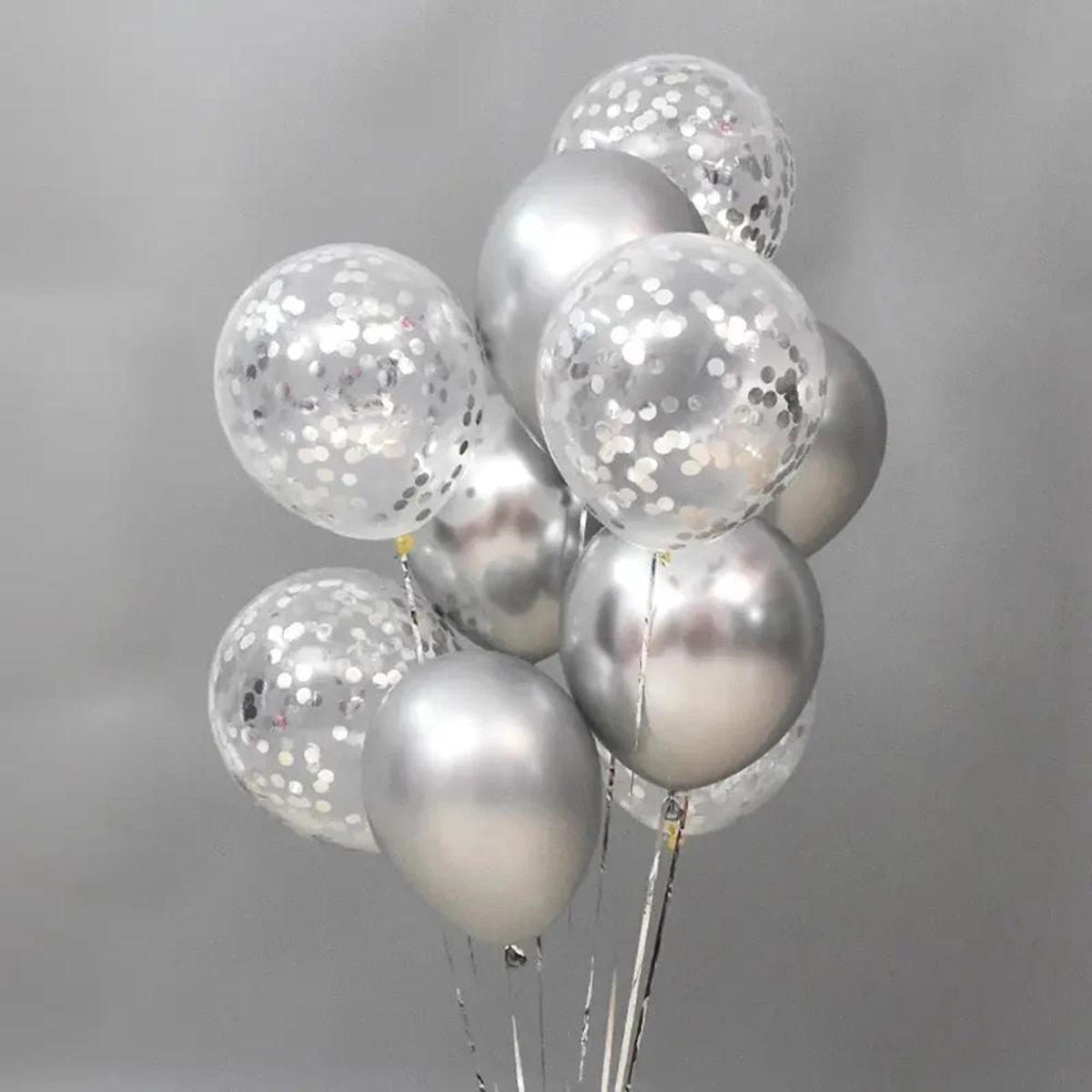 10 inch Matching Metallic Balloon Confetti Decorative Latex Balloon for Parties Decoration - ChildAngle