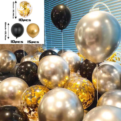 10 inch Matching Metallic Balloon Confetti Decorative Latex Balloon for Parties Decoration - ChildAngle