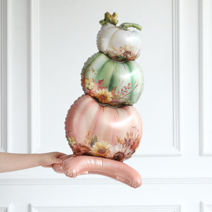 105 PCS 26'' Thanksgiving Day Balloons Giant Stacking Pumpkin Maple Leaf Foil Balloon Harvest Party Decoration - ChildAngle